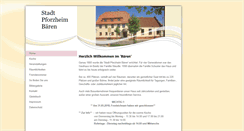 Desktop Screenshot of gasthaus-stadtpforzheim-baeren.de